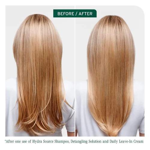 Vista 2 de BIOLAGE Hydra Source - Solución desenredante para cabello seco, desenreda y controla la estática para menos encrespamiento y se escapa, sin parabenos