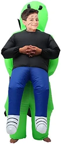 Vista 2 de Inflatable Alien Costume for Adult Halloween Costume Alien Blow Up Fantasy Costume Blow up Costume