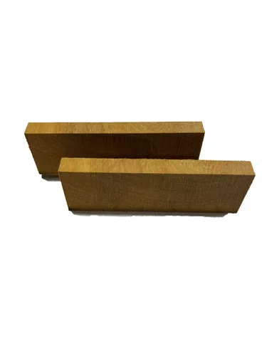 Vista 5 de Exotic Wood Zone Osage Orange Crosscut Cuchillo de Madera Blancos/Escalas de Cuchillo a juego 3/8" x 1.5" x 5