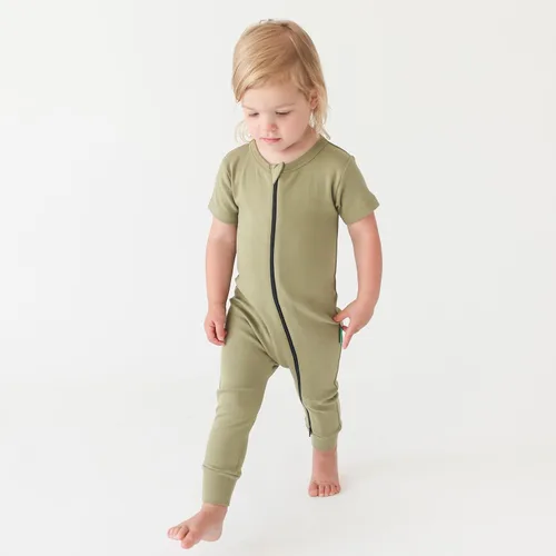 Vista 2 de PARADE Organic Essentials - Mameluco con cremallera de 2 vías, manga corta