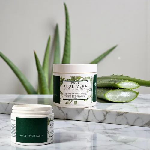 Vista 6 de Made from Earth Tratamiento puro de aloe vera con coco orgánico, aceite de oliva orgánico y vitamina E