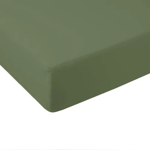 Vista 7 de Sábana bajera de 600 hilos, viscosa de bambú tamaño individual extra larga XL, color verde azulado