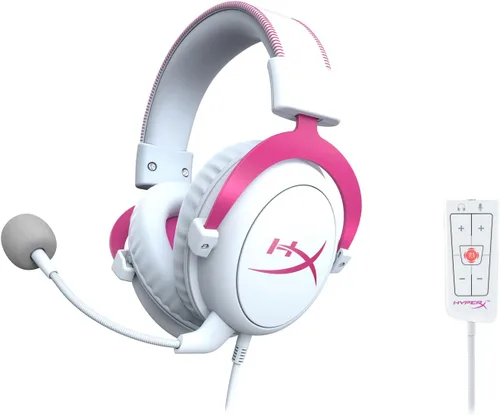 Vista 4 de Auricular para juegos HyperX Cloud II con sonido envolvente 7.1., Metal (Gun Metal)