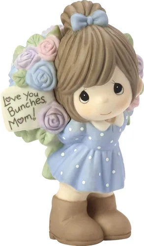 Vista 5 de Precious Moments Love You Bunches Mom Boy Bisque Porcelana 183005 Figurilla Talla única Multi