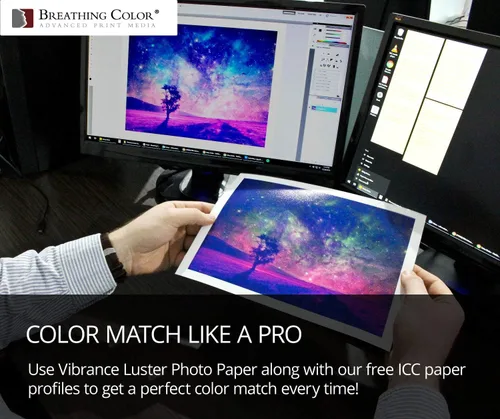 Vista 6 de Vibrance Luster - Papel para impresora fotográfica, 8.99 oz/m², acabado brillante, rollo de papel fotográfico de alta calidad en núcleo de 3