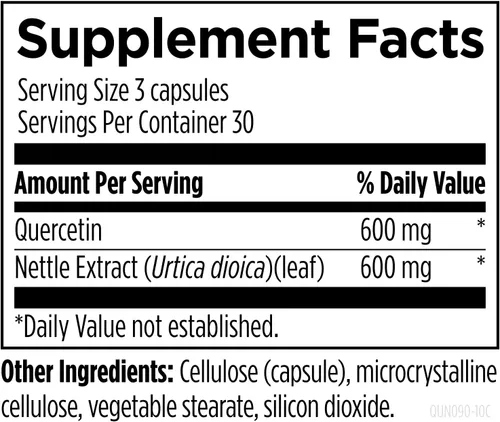 Vista 5 de Designs for Health Suplemento de quercetina + ortiga - Suplementos de hoja de ortiga + quercetina con flavonoides - poderosos antioxidantes