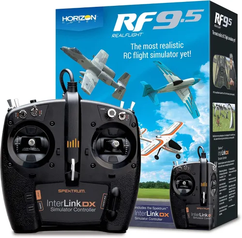 Vista 8 de Software de simulador de vuelo RC REALFLIGHT Evolution con controlador Interlink DX incluido, simuladores RFL2000 compatibles con cascos VR