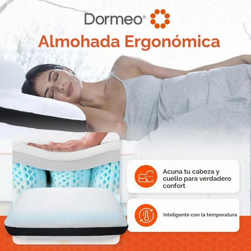 Vista 3 de Dormeo Almohada de cama Dark King - Gel Octaspring y espuma viscoelástica