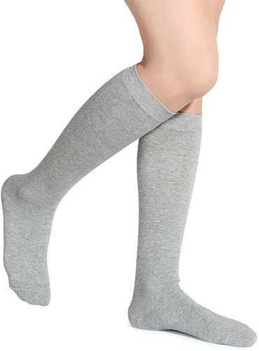 Vista 3 de Leotruny 3 pares de calcetines de algodón opacos hasta la rodilla para mujer