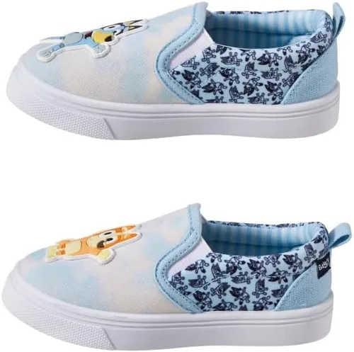 Vista 4 de Ground Up Bluey - Zapatos deportivos sin cordones para niños y niñas, tallas 8-13