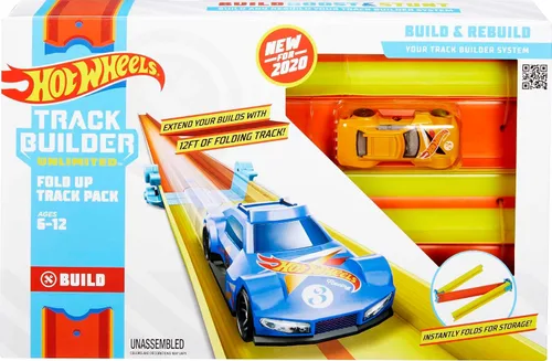 Vista 6 de Hot Wheels Track Builder - Paquete de rieles plegables surtidos