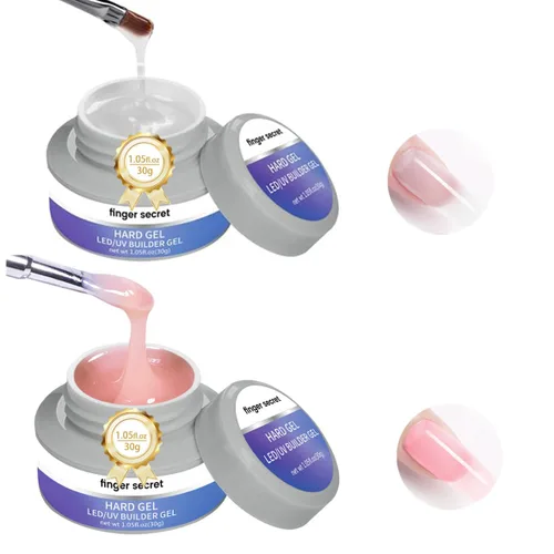 Vista 11 de Gel constructor de gel duro para uñas de larga duración fuerte mano desnuda 3D escultura para extensión de uñas 4oz