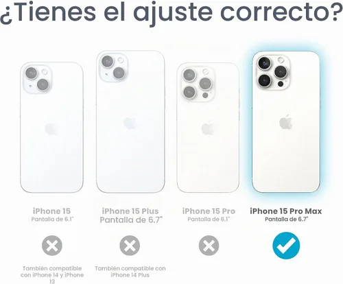 Vista 2 de Speck Funda para iPhone 15 Pro Max – ClickLock con bloqueo antideslizante, diseñada para MagSafe, agarre de protección contra caídas – Funda