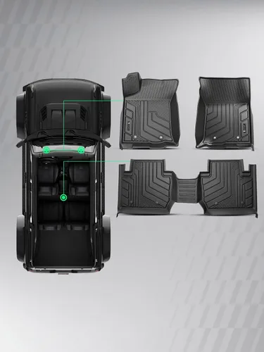 Vista 11 de YHTAUTO Alfombrillas automotrices para Toyota Tacoma 2016-2023 Access Cab