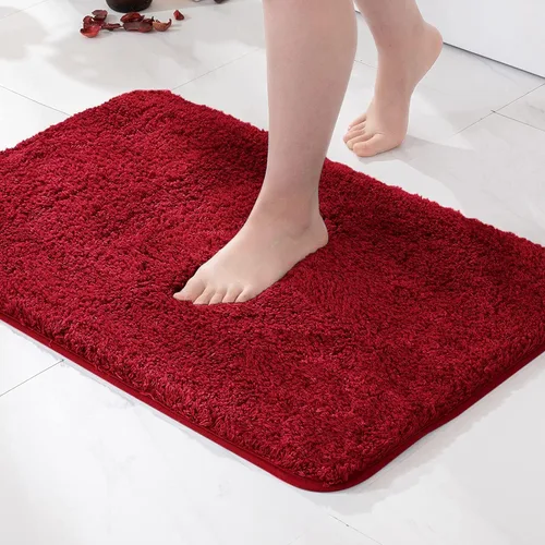 Vista 102 de MIULEE Alfombras de baño negras, suaves y pequeñas, absorbentes, antideslizantes, de secado rápido, esponjosas, para baño, bañera y duchas, lavables
