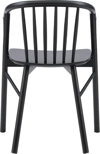Vista 14 de Linon Breeanne - Silla de comedor con respaldo y silla de montar Windsor color negro