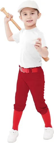 Vista 11 de QBK 2T-17Y - Pantalones de béisbol para niños pequeños, pantalones de sóftbol para jóvenes, pantalones de béisbol para niños y niñas