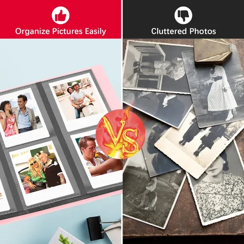 Vista 3 de Álbum de fotos de 2 x 3 para cámara instantánea Fujifilm Instax Mini, 288 bolsillos, mini álbum de fotos para cámara instantánea Fujifilm Instax