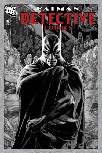 Vista 15 de Trends International DC Comics Batman - Póster de Batman Detective Comics #821 Versión enmarcada Barnwood