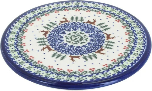 Vista 13 de Blue Rose - Salvamanteles Atlantis amarillos, 7.5 pulgadas de diámetro, soporte de cerámica para placa caliente, accesorio decorativo para mesa