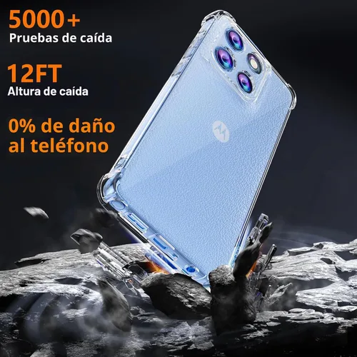 Vista 5 de Funda 5G para Motorola Moto G Stylus 2025/2026 con protector de pantalla de vidrio templado, TPU suave y flexible, ajuste delgado, a prueba