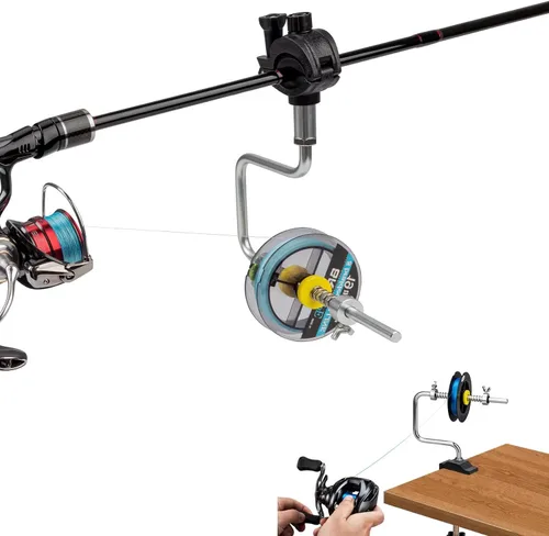 Vista 11 de THKFISH Carrete de línea de pesca Bobinador de línea de pesca Carrete de pesca Accesorios de pesca Ajustable Estable Portátil Carrete de línea