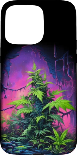Vista 31 de 420, Colorful Weed Phone Accessory, Pink, Green & Purple Case for iPhone 16