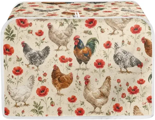 Vista 25 de Talayituse Autumn Maple Leaf Print Toaster Cover 2 Slice Bread Toaster Oven Cover Washable Toasters Dust Covers Kitchen Small Appliance Covers