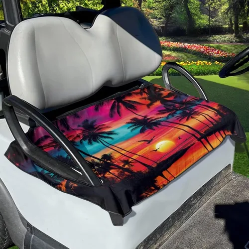 Vista 13 de Fundas de asiento de carrito de golf, toalla de manta de asiento de carrito de golf, cubierta de asiento de carrito de golf para asientos de 2