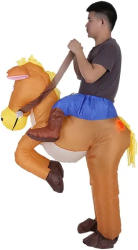 Vista 3 de Anself - Disfraz inflable con texto en inglés "Blow Up Inflatable