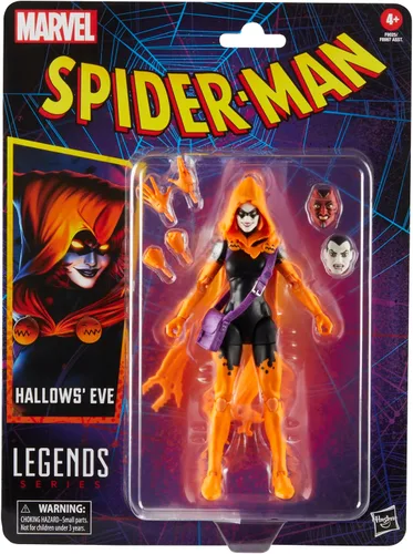 Vista 2 de Marvel Legends Series Hallows' Eve, Spider-Man Comics Figura de acción coleccionable de 6 pulgadas Marvel Legends - Figura de acción retro de 6