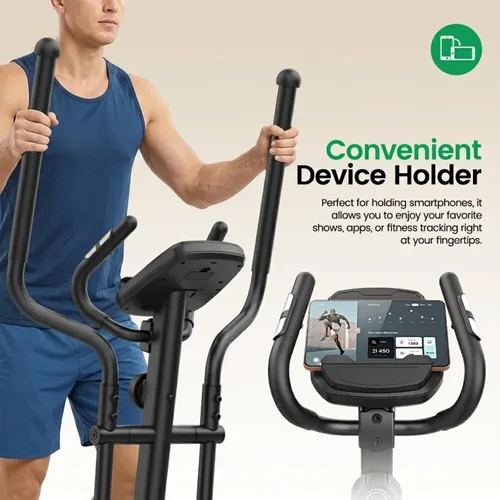 Vista 8 de ANCHEER Elliptical Exercise Machine for Home, 16 Levels, 550 lb Capacity