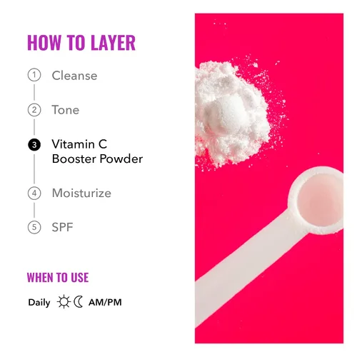 Vista 4 de Good Molecules Polvo Potenciador de Vitamina C - 100% Ácido L-Ascórbico para la Producción de Colágeno - Potenciador de Suero Facial en Polvo