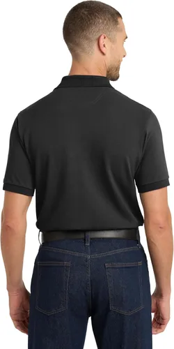 Vista 5 de Port Authority Polo piqué de algodón pesado unisex Negro