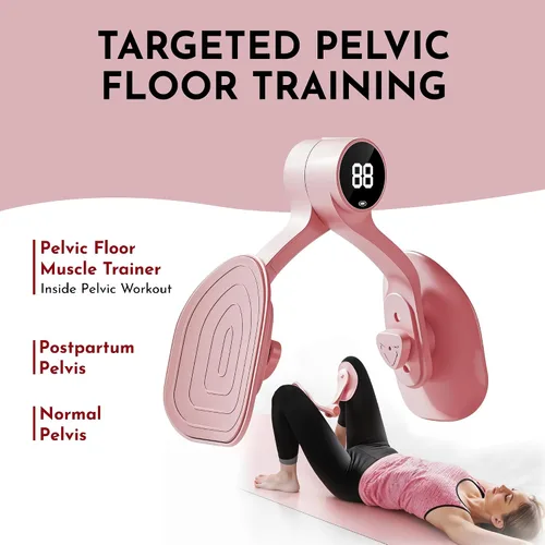 Vista 4 de Dispositivo de ejercicio de muslos para suelo pélvico, portátil, sistema Kegel, ejercitador de fortalecimiento para hombres y mujeres, músculo