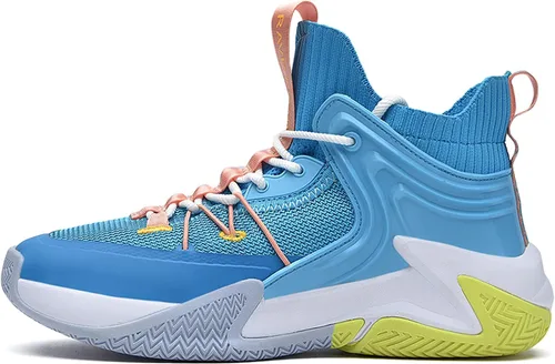 Vista 2 de UrAcon Men's Basketball Shoes, Non Slip and Breathable Outdoor Shoes, Fashionable Training Shoes, Ankle Protection, Professional Sports