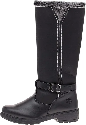 Vista 3 de Esther - Botas de nieve hasta la rodilla, disponibles en ancho medio y ancho y pantorrilla, Negro Wide Calf, 8 ancho