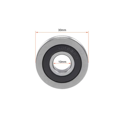 Vista 4 de uxcell Rodamientos sellados 32.8x98.4x26.2 ft m de la rueda de la polea de guía del rodamiento de bolitas del V-Groove de V6000-2RS