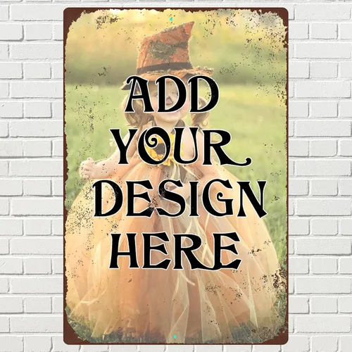 Vista 14 de Letreros de metal personalizados, letreros de estaño personalizados con logotipo de texto, imagen, impermeable, letreros de aluminio personalizados