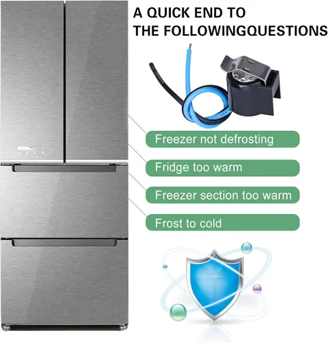 Vista 4 de 5303918214 Termostato de descongelación para refrigerador, 2 juegos/paquete de igual calidad, uso exacto para Frigidaire, Electrolux, Kenmore