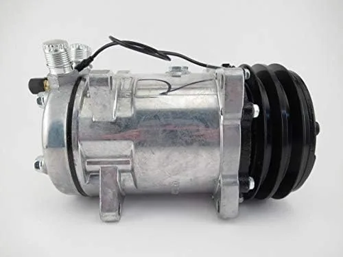 Vista 2 de Compresor de A/C SD510 compatible con DEUTZ/Hesston/Massey Ferguson/Steiger/Versatile/Kenworth/International/Peterbilt/Mack