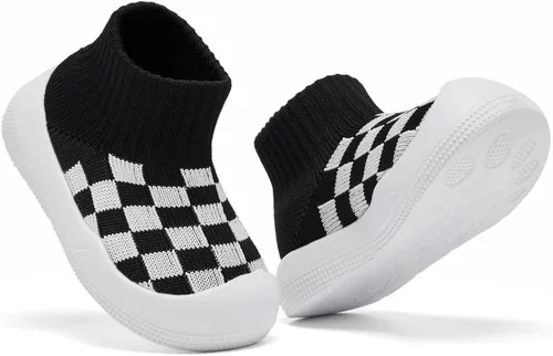 Vista 6 de Eashi Zapatos antideslizantes para bebés, niño o niña, para caminar interiores y exteriores. Zapatos de piel con suela transpirable y elástica