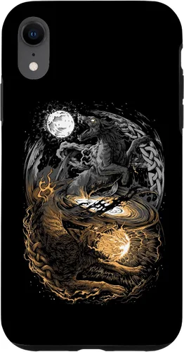 Vista 25 de Funda para iPhone 16 Lobo Viking Wolf Norse Mythology Pagan Ragnarok Wolves