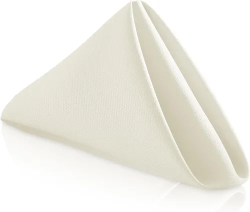 Vista 15 de Lann de Linens – 1 Docena de 20 en. Gamuza Cena Servilletas W/Hemmed bordes – varios colores disponibles Azul bebé