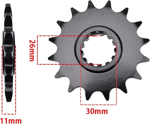 Vista 6 de 525 Chain 16T Front 47T Rear Sprocket Compatible with YAMAHA FZ8 FZ8N FA8S FZ-8 FZ-8N FZ-8S Fazer 39P 42P 2010 2011 2012 2013 2014 2015
