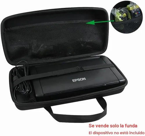 Vista 2 de Hermitshell Estuche rígido de viaje para impresora móvil inalámbrica Epson Workforce WF-100/WF-110