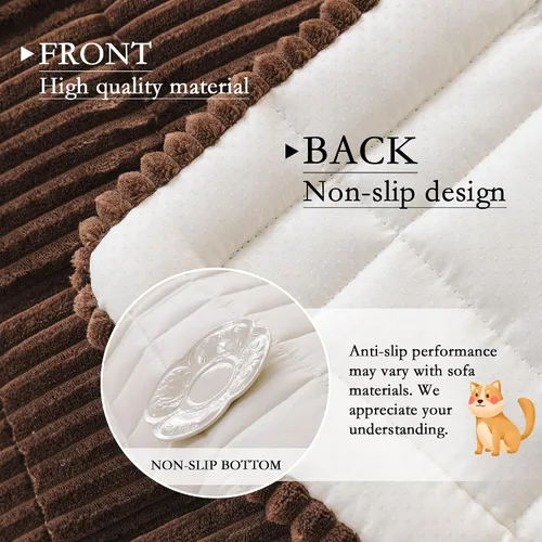 Vista 4 de MYSKY HOME Funda de Sofá para Perros Lavable, Fundas de Sofá para Perros, Funda Protectora de Sofá Antideslizante Lavable Alfombrilla para Perros