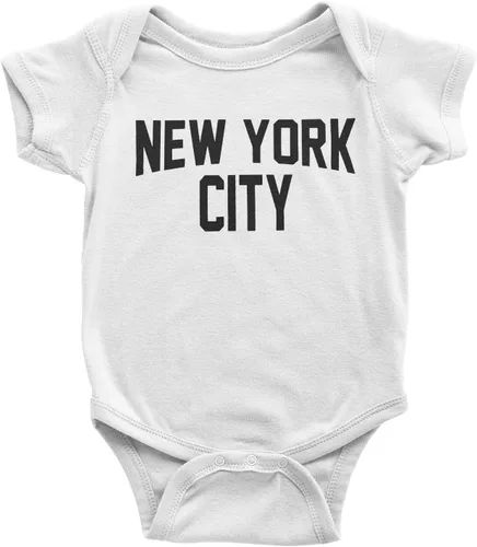 Vista 5 de Pantalla impresa Nueva York bebé mono pantalla impresa Lennon estilo retro Negro