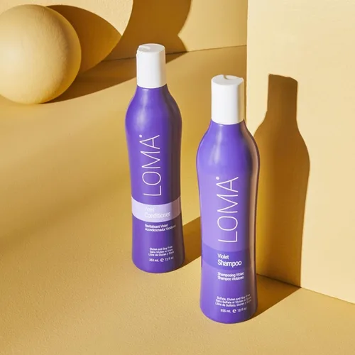 Vista 2 de Loma Hair Care Champú violeta, vainilla/naranja sangre, 12 onzas líquidas