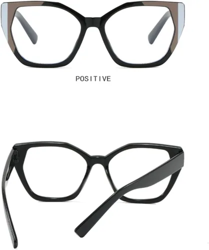 Vista 6 de Gafas retro de ojo de gato anti luz azul gafas de marco a juego